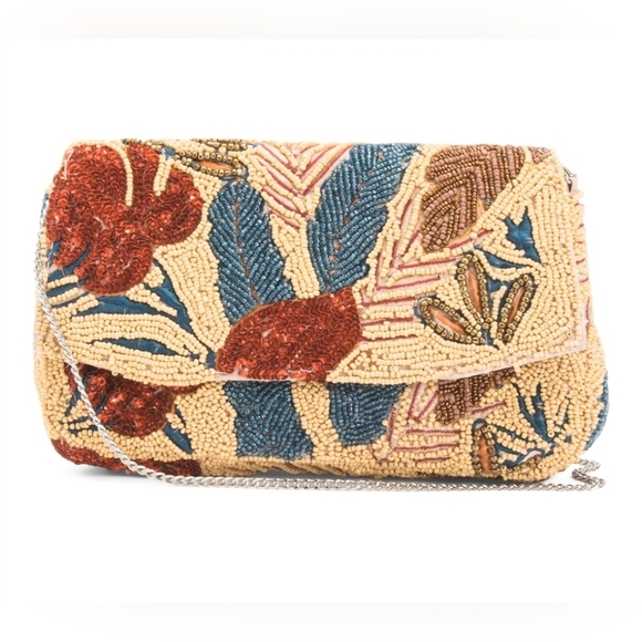 Made In india Viral Embroidered Beaded Women's Bag - Multicolor Chain Crossbody - Picture 1 of 12